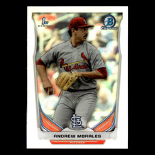 Andrew Morales #CDP76 2014 Bowman Chrome Draft Picks Refractor Cardinals Card NM