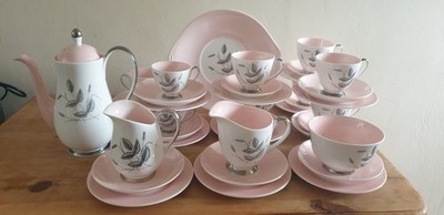 Vintage Queen Anne Harvest Pink Fine Bone China