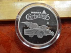 2023 Merry Christmas Old Truck One 1 Oz .999 Silver Bullion Round - No Reserve