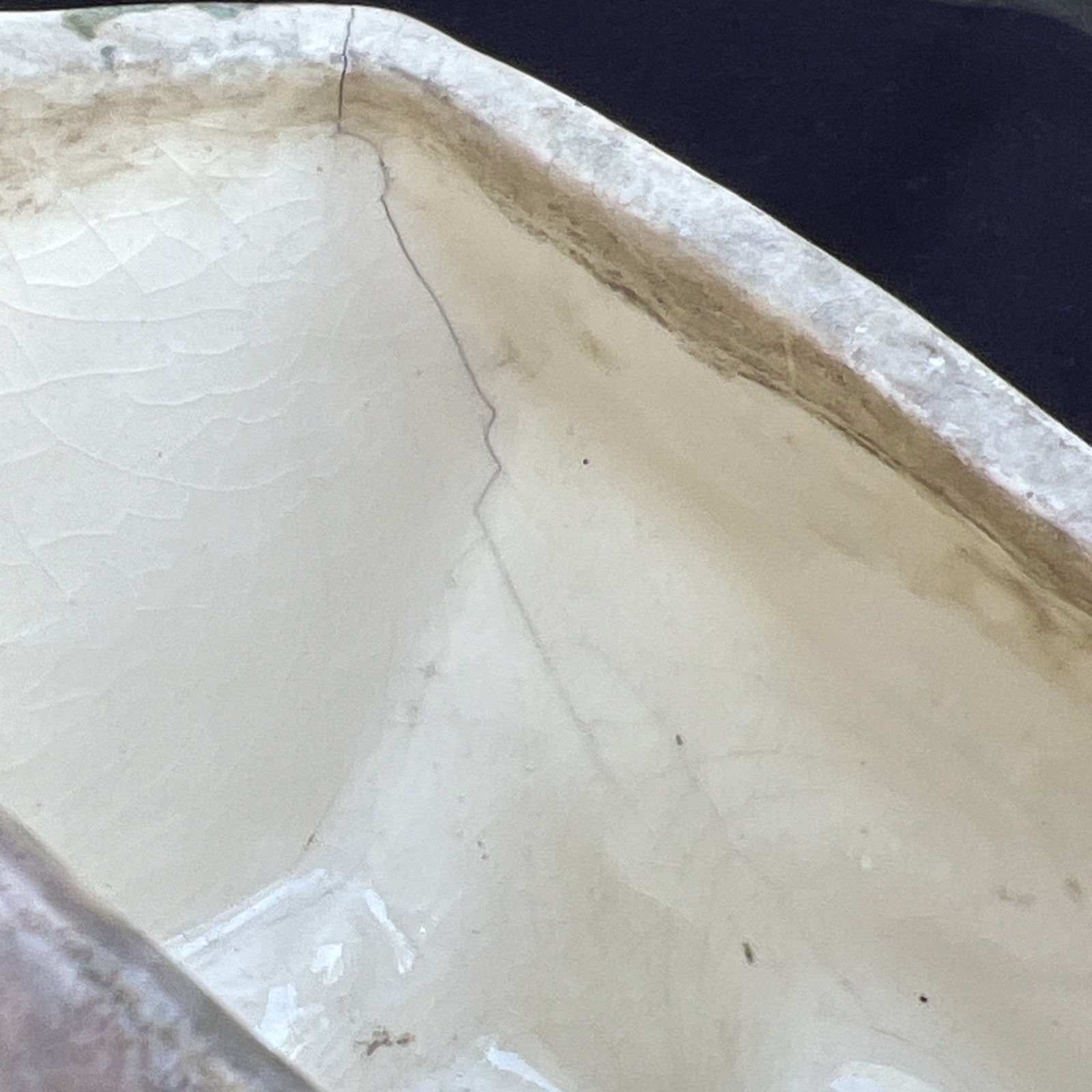 Vintage Log Shaped Planter Mid Century Pottery Ceramic Wood Forest