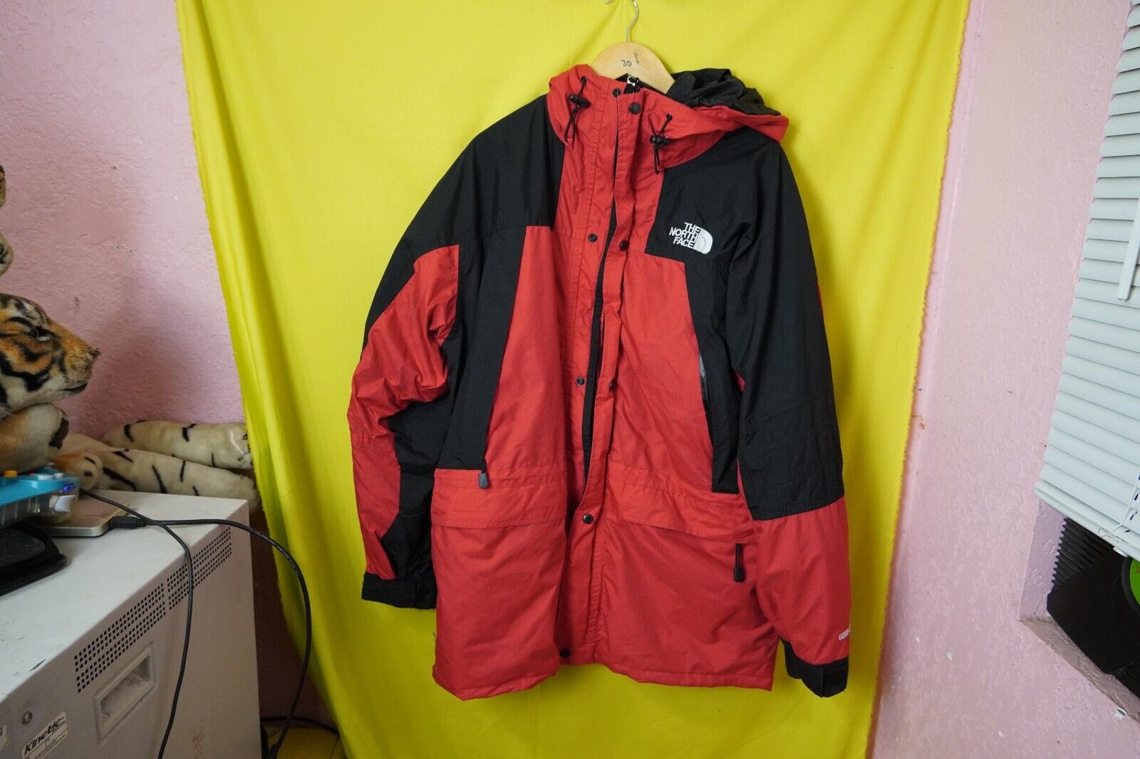 Vintage North Face 1990 Mountain Jacket GTX Gore-Tex XL Mens Red