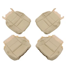 Driver Passenger Side Leather Seat Cover 4Pcs Tan For Honda Accord 2008-2012