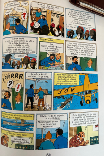 Hergé Tim und Struppi Cola en Stock Tschechische Koks Na Palubé 1. Albatros - Bild 10 von 11