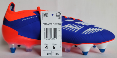 Unisex Size 4M/5W Blue Red White Adidas Predator Elite SG Soccer