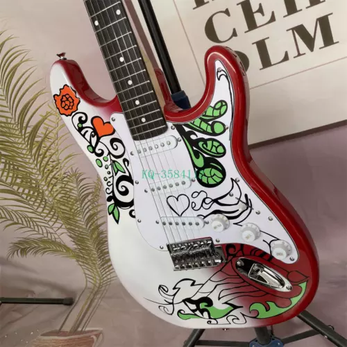 Factory Custom Jimi Hendrix Monterey ST Electric Guitar Pop Festival US Stock