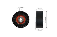 NTY Spannrolle Keilrippenriemen FÜR Peugeot 206 2.0HDI 206 SW 2.0HDI 4007 2