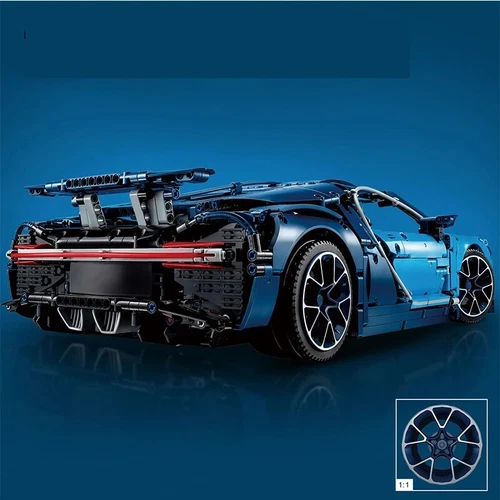 Bugatti Chiron Model Building Blocks 42083 Super Racing Car Realistic 4031 Pcs - Picture 8 of 16