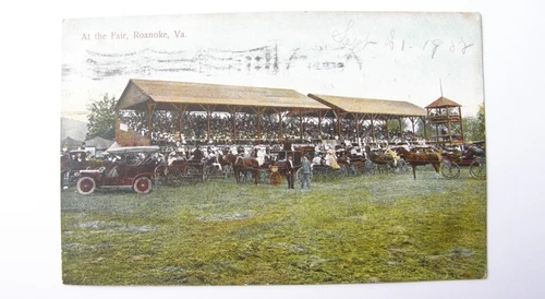 V934:: Posted 1908, Virginia Street Scenes, At The Fair, Roanoke Virginia,