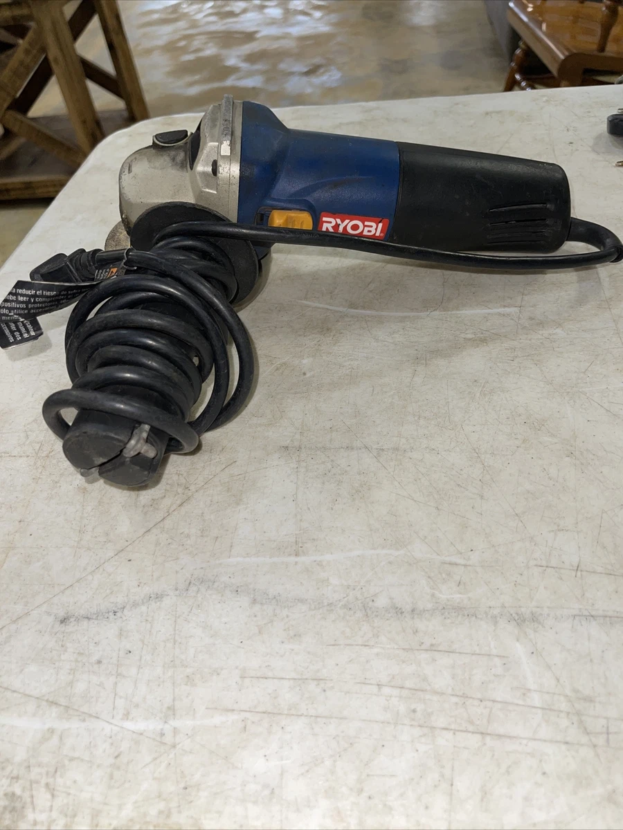 Ryobi AG402 corded 4 1 2 inch Angle Grinder Tested and Working