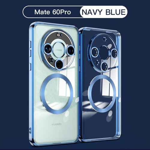 Case For Huawei Mate 60/60 Pro Clear Magnetic MagSafe Shockproof Phone Cover - Zdjęcie 19 z 20