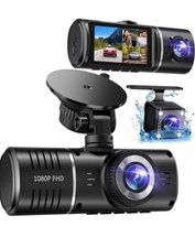 Three Channel Dash Cam Front and Rear Inside 1080P Dash Camera