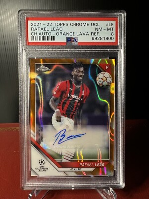 2021-22 Topps Chrome UCL Rafael Leao auto 2021-22 Topps Chrome