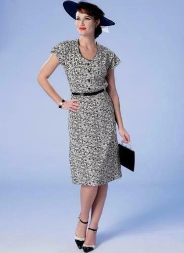 DRESS SEWING PATTERN Butterick 6363 6-14 Womens Retro Costume Hat History Uncut - Picture 9 of 11