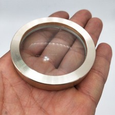 Professional Glass Lens Brass frame Base For Spinning Top Spinner 56mm