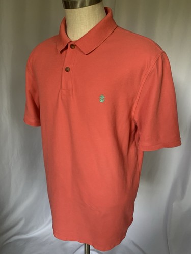 IZOD Mens Knit Polo Shirt Orange, XL - Picture 5 of 12