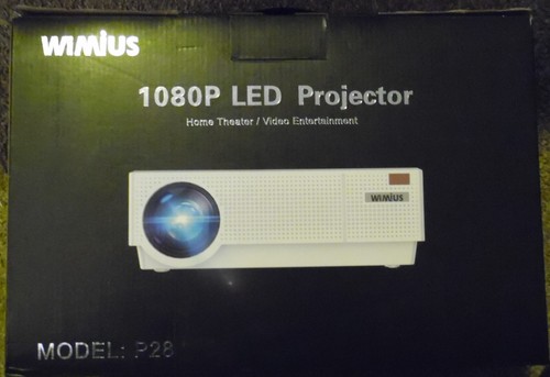 WiMiUS P28 400 ANSI Lumens Native 1920x1080 Video Projector - Photo 3/3