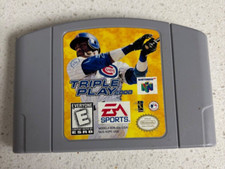 Triple Play 2000 (Nintendo 64, 1999) Baseball- Cartridge and Instructions, works