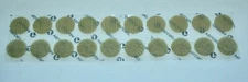 Velcro Self Adhesive Coins Dots Circles 1/2 .5" 10 Sets Hook & Loop TAN Beige