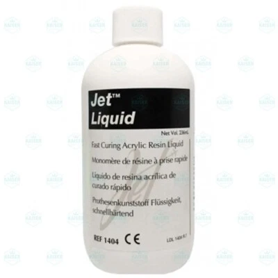 LANG DENTAL MFG Lang Jet Denture Repair Acrylic Resin Liquid Self Cure (8 oz ) 236 ml #1404