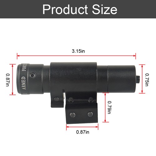 Green Red Dot Laser Sight for Pistol Archery Slingshot Laser fit 11mm/20mm Rail - Picture 5 of 14