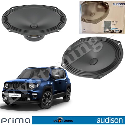 Kit 2 Lautsprecher Audison AP 690 Woofer 6x9 Zoll für Jeep Renegade 4 Ω
