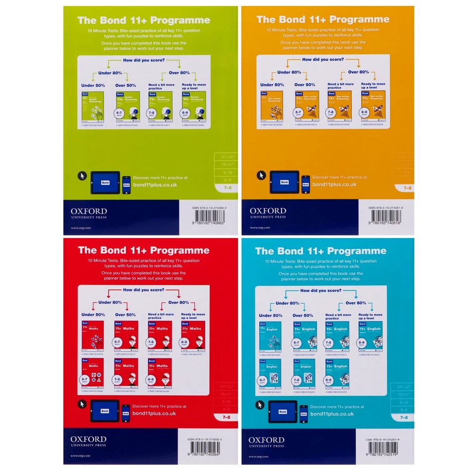 Bond 11+ Quick 10 Minute Tests (Age 7-8) by Oxford 4 Books Collection- Paperback - Image 3 of 4