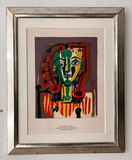 PICASSO - 'LE CORSAGE RAYE' Lithograph Morlot, Pencil Signed Mourlot.