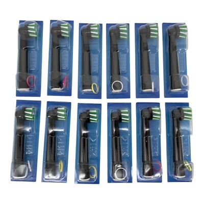 Oral-B Pro CrossAction Aufsteckbürsten für elektrische Zahnbürste schwarz, 12 St