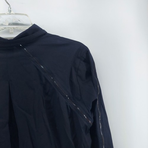 Camisa túnica mujer Stella Carakasi talla grande negra alta-baja informal cremallera completa COMO ESTÁ - Imagen 12 de 15