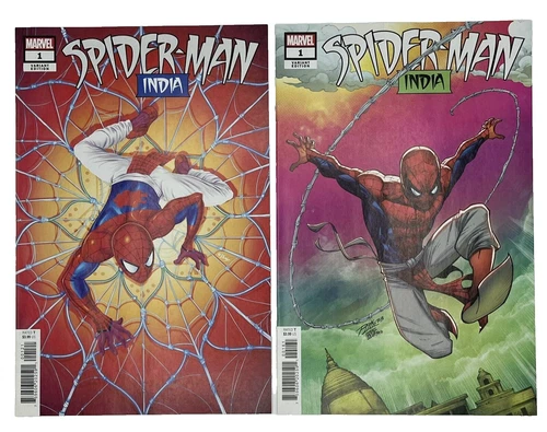 SPIDER-MAN INDIA #1 Ron Lim Doaly Variants MARVEL COMICS 2023 NM/M Lot of 2