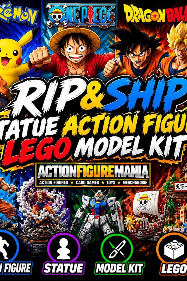RIP&SHIP ONE PIECE POKEMON DRAGONBALL E TANTO ALTRO!