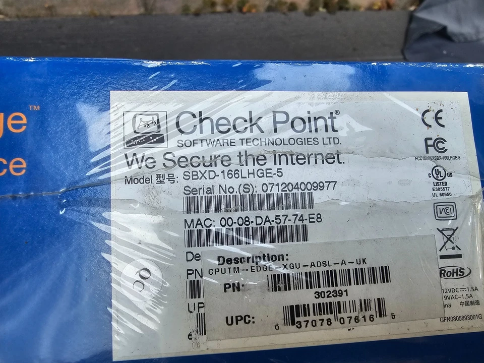 Check Point Utm-1 Edge X VPN-1 Internet Security Appliance Sbx-166lhge-5 - Image 4 of 4