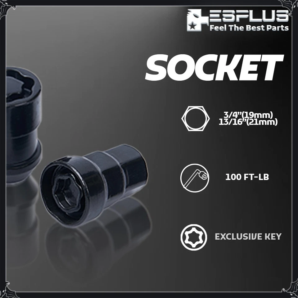 Bloqueo de rueda universal Lincoln 20 12x1,5 negro ajuste Continental/Corsair/MKC/MKS/MKZ Foto 4 de 4