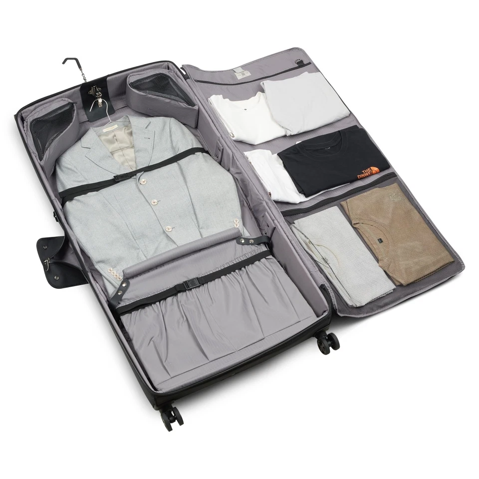 Helium DLX Rolling Garment Bag with Spinner Wheels, Black - Image 3 of 4