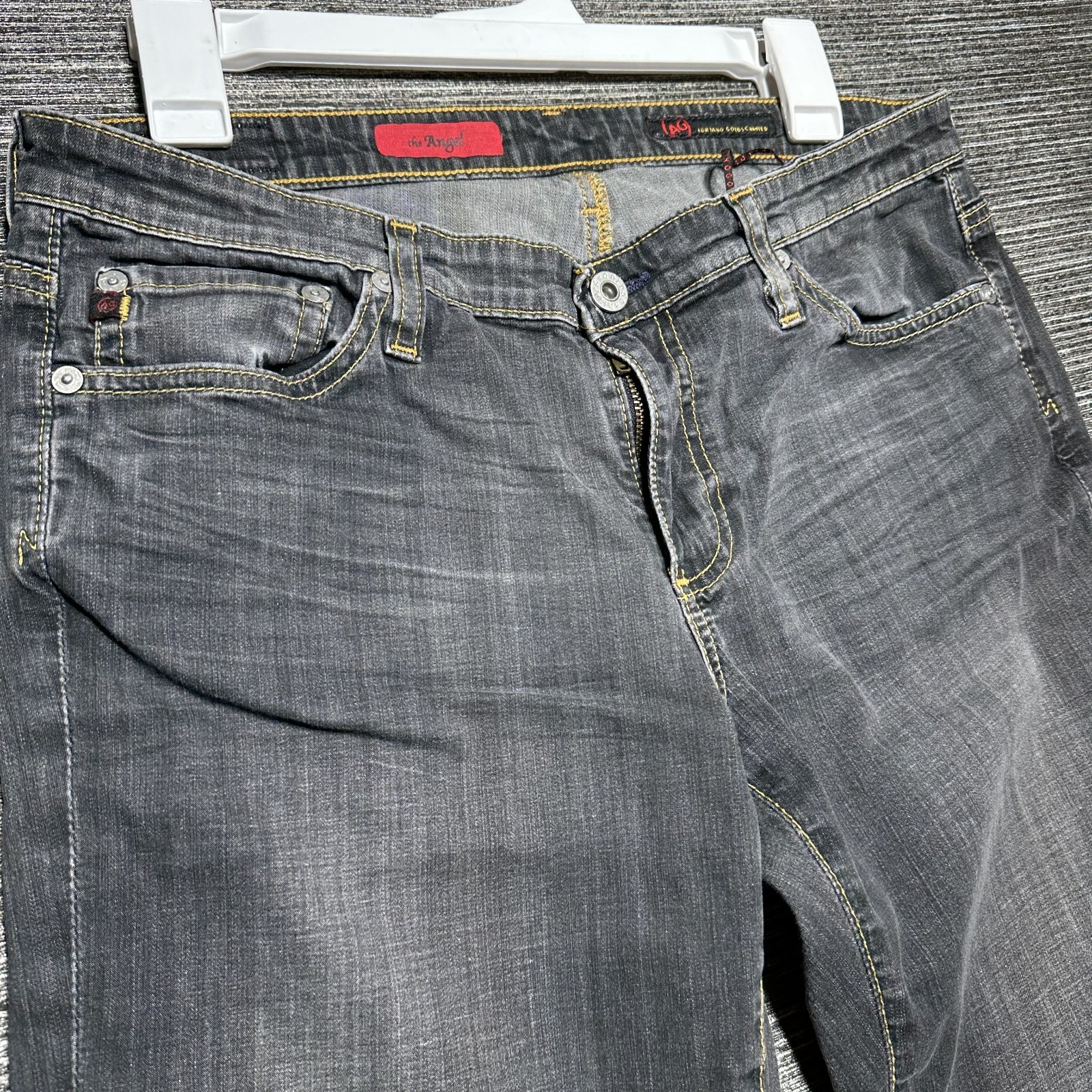 Adriano Goldschmied Jeans Women's Size 32x30 Gray Black The Angel Bootcut thumbnail 2