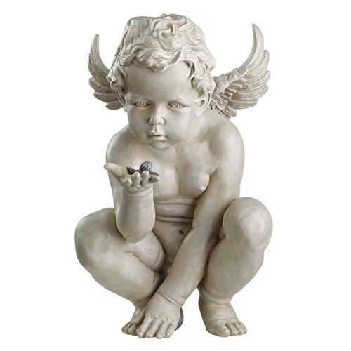 Life'S Mysteries Cherub Garden Statue - Picture 5 of 12