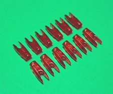 Essentials Archery Competition Pin Nocks - Flo Red - New Dozen