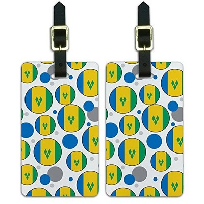 Graphics and More LUGGAGE.TAGS.09676 Graphics More O-s-Saint Vincent and