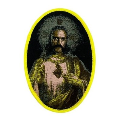 Saint LEMMY of MOTÖRHEAD - Woven Patch - yellow border