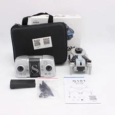 Unbranded S181 Flying GPS Adjustable Camera Drone In Gray w/ Carrying Case
