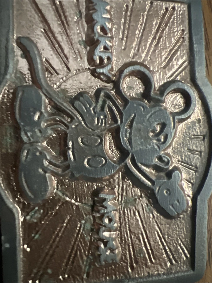 罕见沃尔特迪斯尼米奇老鼠皮带扣 — 第 2/3 张图片