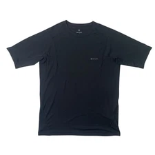 Snow Peak Shirt Mens M Medium Black Polartec PE Power Dry Tech-Base Layer Hiking