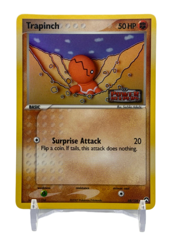 Trapinch 68/108 EX Power Keepers Reverse Holo Stamped Pokémon NM - Photo 1/4