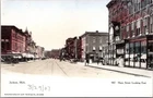 Jackson Michigan Main Street Looking East Horse Drawn Street Scene Postcard