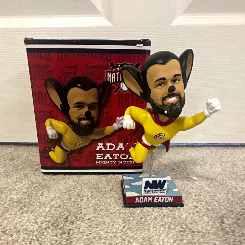 Potomac Nationals Adam Eaton Mighty Mouse Bobblehead Limited Edition w/ Box