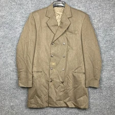 Vintage American Craftsman Mens 40L Brown Bonacci Blazer Sport Coat USA Made