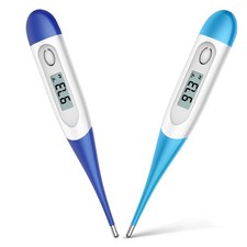 Bundle of Thermometer for Adults, Digital Oral Thermometer for Fever with 10 ...