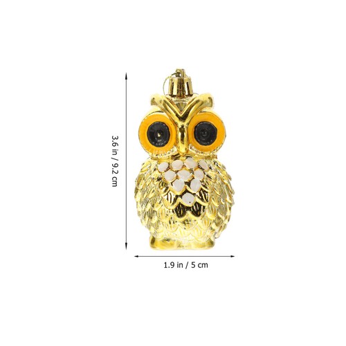 4pcs Christmas Tree Owl Decor Pendant Xmas Window Wall Creative Ornaments - Zdjęcie 11 z 12
