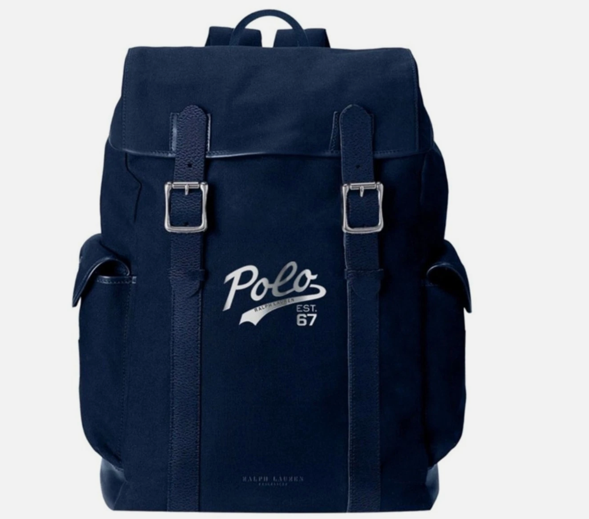 Polo Ralph Lauren Fragrances Polo 67 Gym Navy Blue Backpack Snap