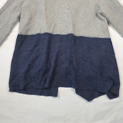 Madewell Alpaca/Wool Blend Colorblock Long Cardigan Sweater Grey Navy Womens M - Bild 14 von 18